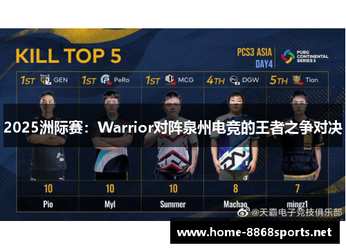 2025洲际赛：Warrior对阵泉州电竞的王者之争对决